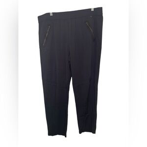 Lilka New NWOT Black Rayon Cropped Pants Size Large